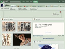 Tablet Screenshot of lallal.deviantart.com