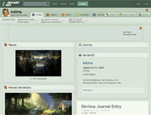 Tablet Screenshot of k4orta.deviantart.com