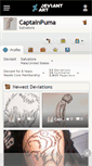 Mobile Screenshot of captainpuma.deviantart.com