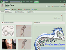 Tablet Screenshot of captainpuma.deviantart.com