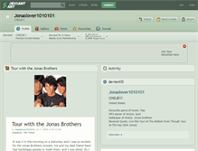 Tablet Screenshot of jonaslover1010101.deviantart.com