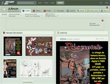 Tablet Screenshot of jlrincon.deviantart.com