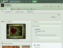 Tablet Screenshot of nineblind.deviantart.com