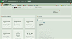 Desktop Screenshot of predator755.deviantart.com