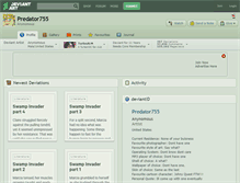 Tablet Screenshot of predator755.deviantart.com
