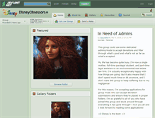 Tablet Screenshot of disneyobsessors.deviantart.com