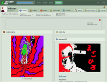 Tablet Screenshot of kris-san.deviantart.com