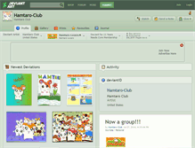 Tablet Screenshot of hamtaro-club.deviantart.com