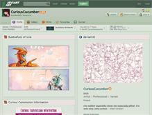 Tablet Screenshot of curiouscucumber.deviantart.com