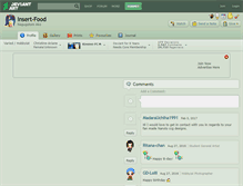 Tablet Screenshot of insert-food.deviantart.com