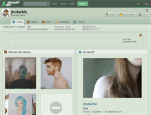 Tablet Screenshot of jinxbarbie.deviantart.com