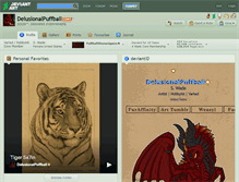 Tablet Screenshot of delusionalpuffball.deviantart.com