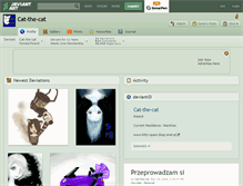 Tablet Screenshot of cat-the-cat.deviantart.com