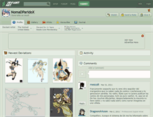 Tablet Screenshot of nomadparidox.deviantart.com