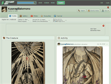 Tablet Screenshot of kusanagibakemono.deviantart.com