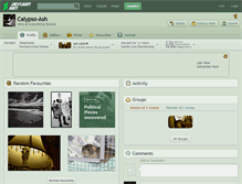 Tablet Screenshot of calypso-ash.deviantart.com