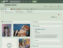 Tablet Screenshot of forbidden-dreams.deviantart.com