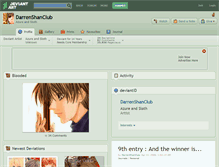 Tablet Screenshot of darrenshanclub.deviantart.com