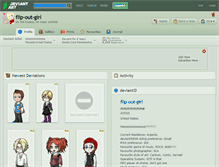 Tablet Screenshot of flip-out-girl.deviantart.com