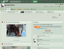 Tablet Screenshot of bunnyfroofroo.deviantart.com