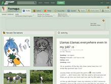 Tablet Screenshot of foxmagus.deviantart.com