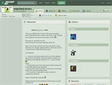 Tablet Screenshot of matched-love.deviantart.com