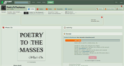 Desktop Screenshot of poetrytothemasses.deviantart.com