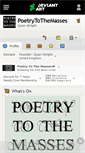 Mobile Screenshot of poetrytothemasses.deviantart.com