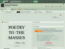 Tablet Screenshot of poetrytothemasses.deviantart.com