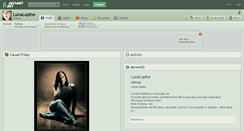 Desktop Screenshot of lunalupine.deviantart.com
