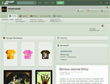 Tablet Screenshot of mnemonist.deviantart.com