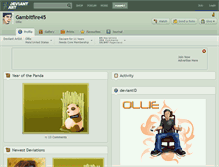 Tablet Screenshot of gambitfire45.deviantart.com