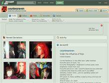 Tablet Screenshot of countessraven.deviantart.com