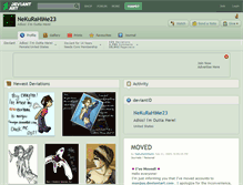 Tablet Screenshot of nekurahime23.deviantart.com