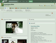 Tablet Screenshot of greenstarryskies.deviantart.com
