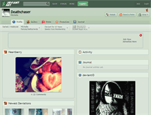 Tablet Screenshot of deathchaser.deviantart.com