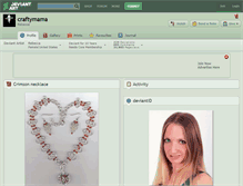 Tablet Screenshot of craftymama.deviantart.com