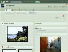 Tablet Screenshot of chinoisefille.deviantart.com