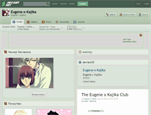 Tablet Screenshot of eugene-x-kajika.deviantart.com