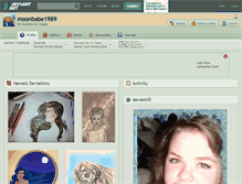 Tablet Screenshot of moonbabe1989.deviantart.com