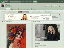 Tablet Screenshot of cellesria.deviantart.com