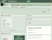 Tablet Screenshot of lig.deviantart.com