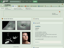 Tablet Screenshot of modelisa.deviantart.com