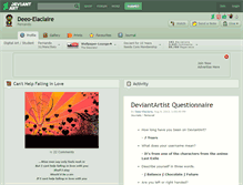 Tablet Screenshot of deeo-elaclaire.deviantart.com
