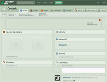 Tablet Screenshot of osoteric.deviantart.com