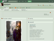 Tablet Screenshot of damohooch.deviantart.com