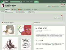 Tablet Screenshot of metalcherrytree.deviantart.com