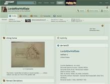 Tablet Screenshot of lordofthewolfdale.deviantart.com