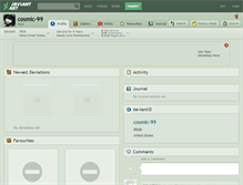Tablet Screenshot of cosmic-99.deviantart.com