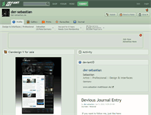 Tablet Screenshot of der-sebastian.deviantart.com